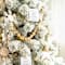 6ft. Pre-Lit Flocked Pine Artificial Christmas Tree, Warm White LED Lights